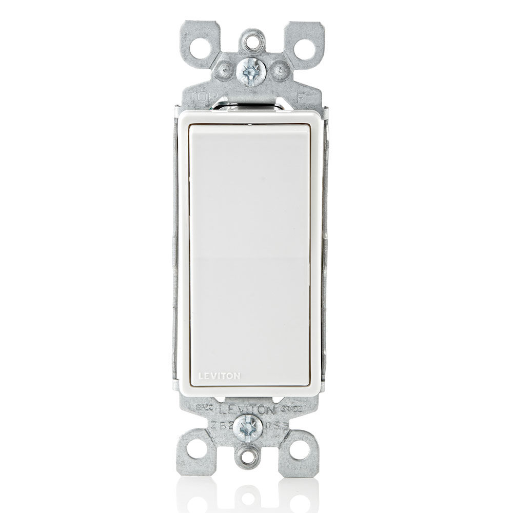 Leviton Decora 15A Single-Pole Switch White